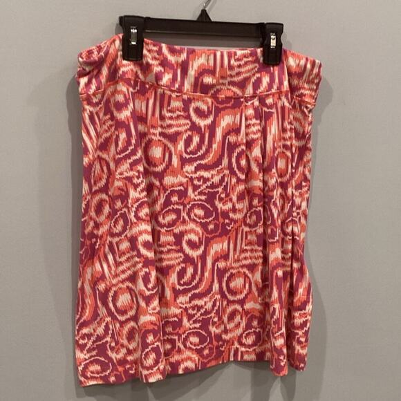 Title Nine Womens Skirt Size Large Orange Athleisure Gorpcore Granola Leisure - Picture 1 of 9